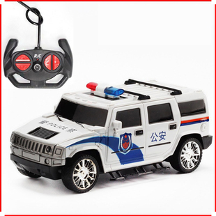 电动遥控车充电开门悍马警车公安车越野漂移灯光赛车跑车汽车玩具