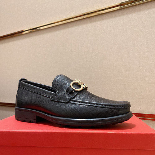 邦家尼牛皮牛津鞋休闲乐福鞋