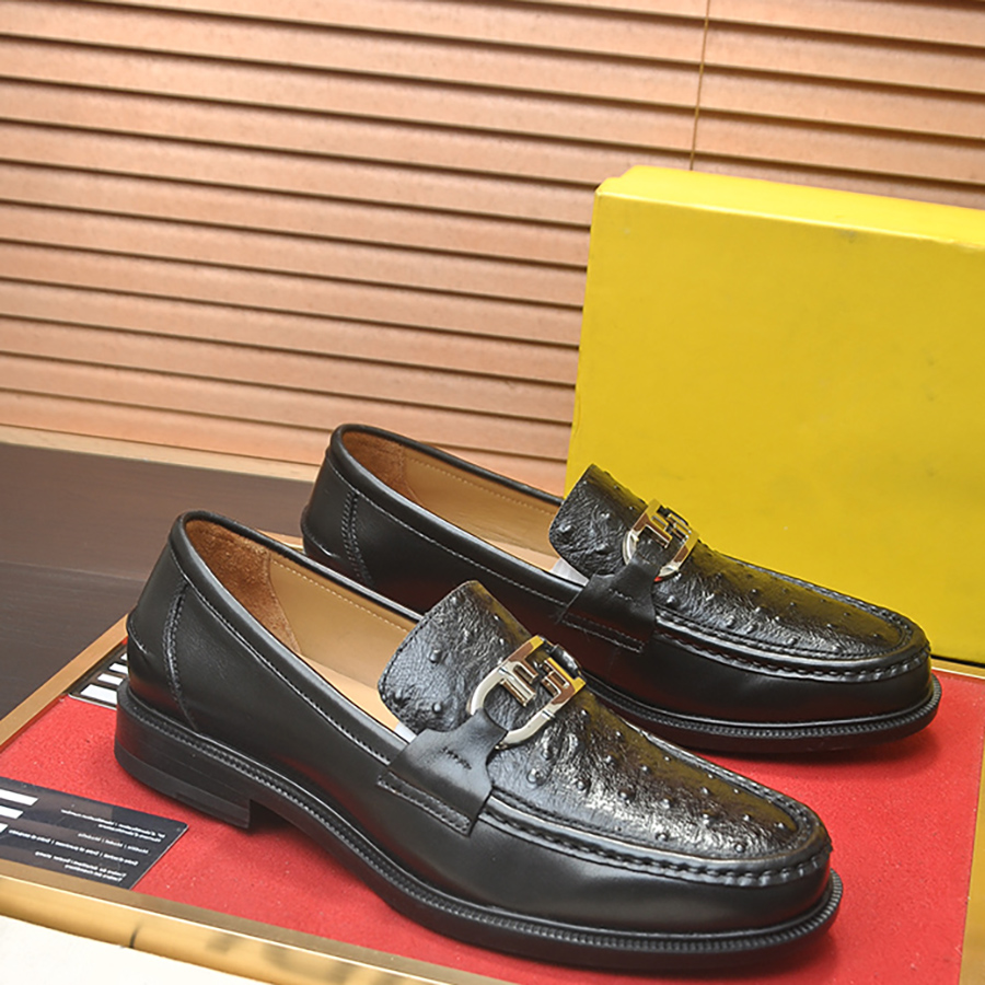 休闲皮鞋男欧美一脚蹬商务正装鞋