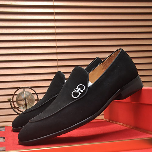 休闲皮鞋男欧美一脚蹬懒人鞋