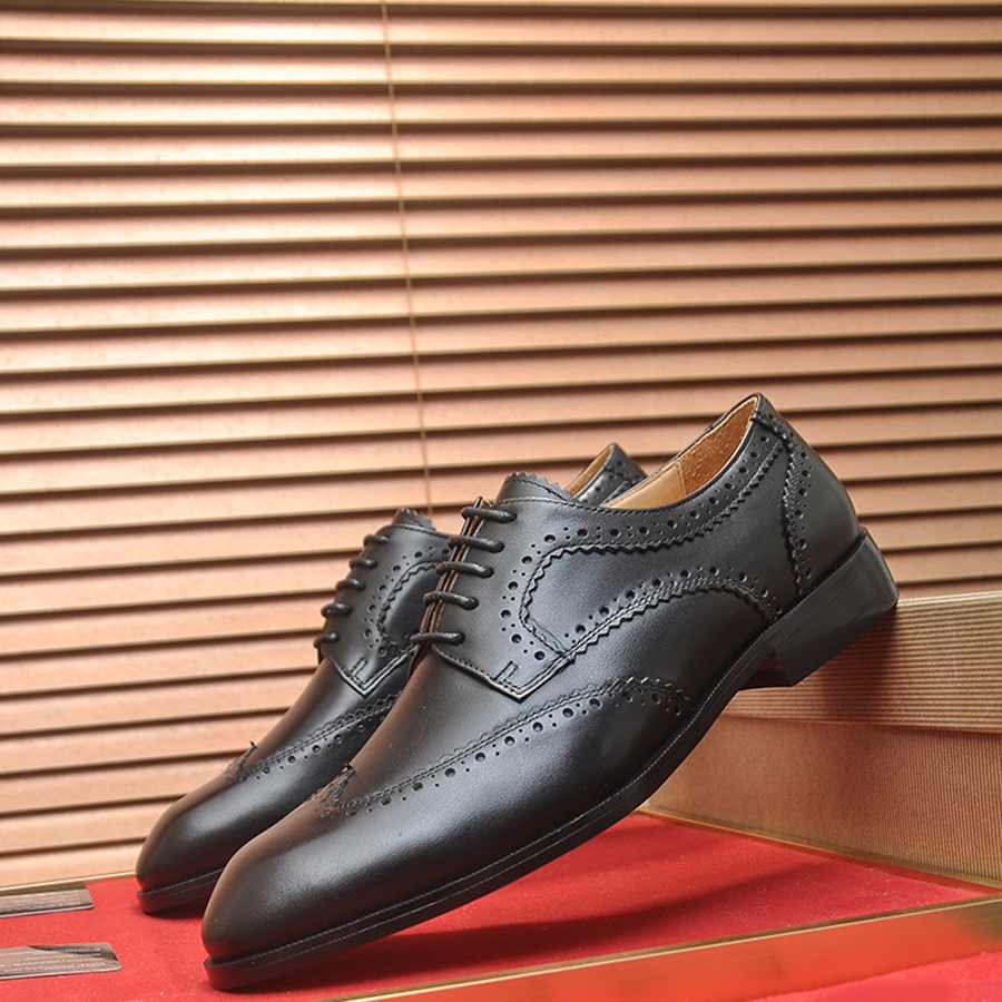 男鞋皮鞋结婚鞋雕花正装休闲