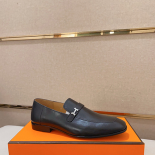 邦家尼欧洲站真皮结婚男鞋牛皮牛津鞋商务一脚蹬皮鞋欧美套脚单鞋