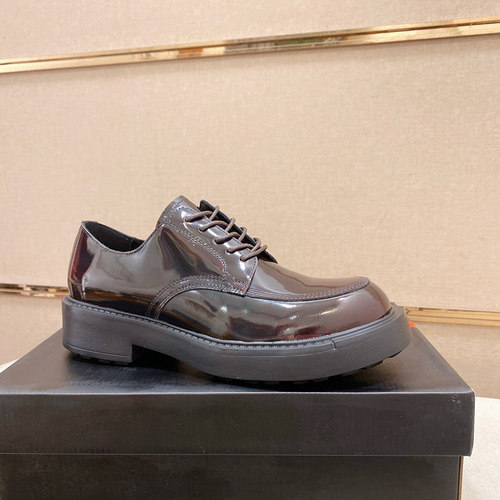 皮鞋结婚亮面休闲牛津鞋厚底