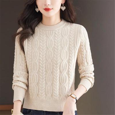 内搭秋冬季短款毛衣女针织厚上衣