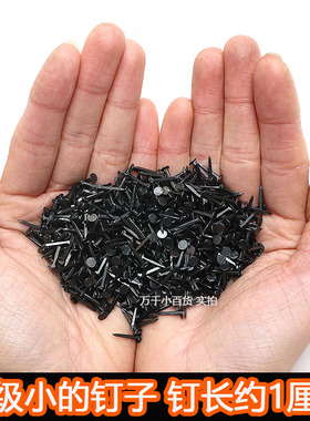 黑色钉鞋鞋钉修木板小钉圆头臭皮钉秋皮迷你铁钉木工钉子补鞋小号