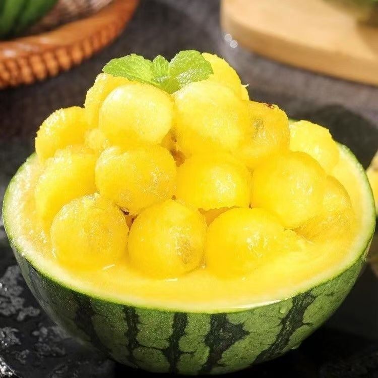 赵叔严选黄心 冰淇淋西瓜 当季新鲜水果 手撕薄皮 脆甜黄肉西瓜