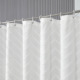 简约白色浴室涤纶防水浴帘布 酒店浴室淋浴帘防水防霉帘 立体剪花