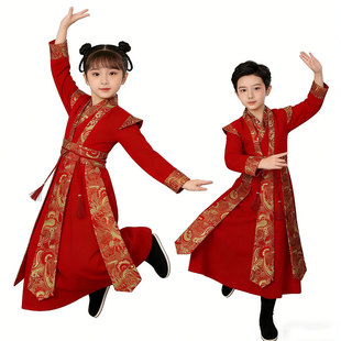 起势战鼓舞运敲打鼓马踏山河万马奔腾舞蹈演出服装成人儿童花木兰