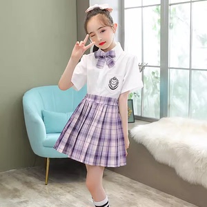 野摩托儿童舞蹈演出服装小学生女表演日不落爱如火jk爱你小城夏天