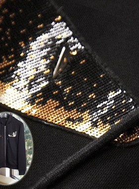 限量款2折春季保暖精美刺绣男连帽卫衣外套90813 85528 5549