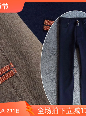 2025秋冬新品客供弹性柔软小直筒深蓝色咖色男士休闲牛仔裤 2897