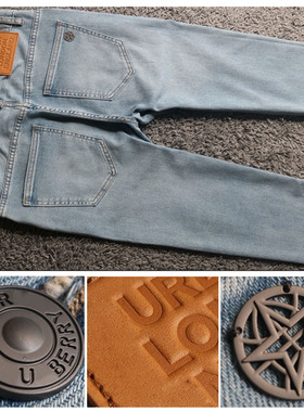 只剩2件3折秋季弹性柔软真皮皮牌运动轻熟男士牛仔裤30码21246