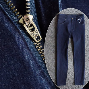 32码 休闲牛仔裤 86231 原色丹宁蓝ykk拉链男士 1折春季