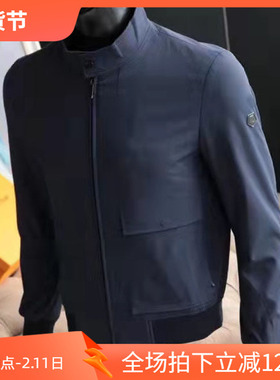 镇店之3折秋冬民族风撞色拉链款黑色棒球领男士夹克外套 95503