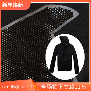 P70 3折秋冬休闲套头可调节男连帽长袖 黑色卫衣外套2020