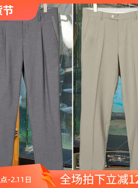 3折春夏薄款进口客供商务男士休闲裤38码大码216007 216416