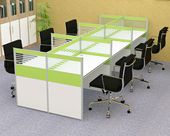 员工办公室办公桌6人卡座职员员工桌屏风工位文员屏风工作桌