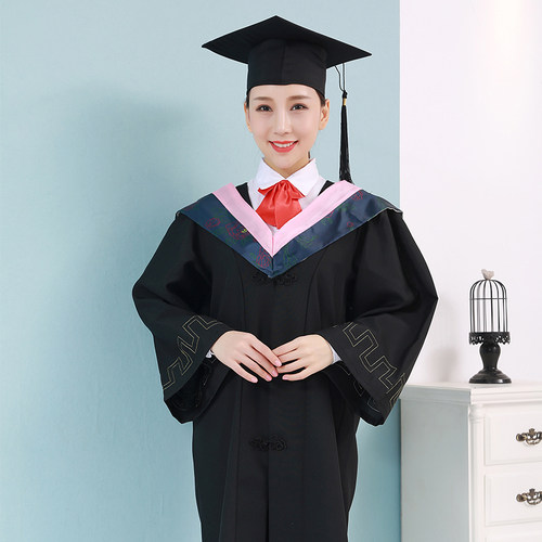 学士服大学生毕业礼服硕士服博士服导师服校长服定制校徽刺绣包邮 - 封面
