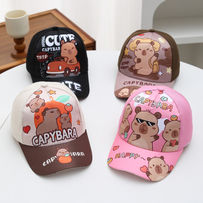 儿童春秋薄款卡皮巴拉棒球帽