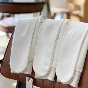 Singira女童打底裤薄绒纯棉白色儿童外穿秋冬季加绒连裤袜保暖