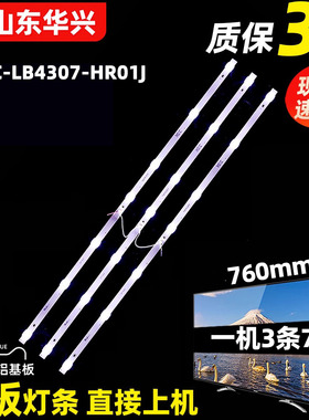 鲁至适用TCL 43V6 43D10 43U8灯条4C-LB4307-HR01J 液晶背光灯条