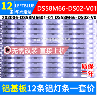 DS02 LS58B610N灯条DS58M66 LS58AL88A51 鲁至适用海尔LS58A51