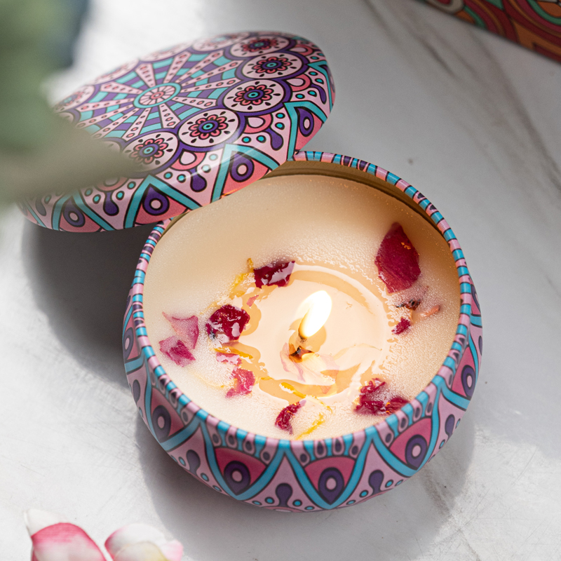 香薰蜡烛生日礼物室内家用持久高级卧室留香礼盒蜡烛香薰可爱熏香