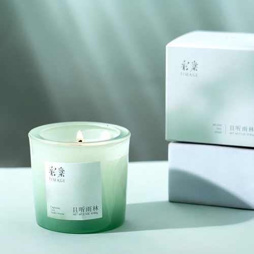 绿意水生调~且听雨林香薰蜡烛60g 安神助眠 舒缓放松心情