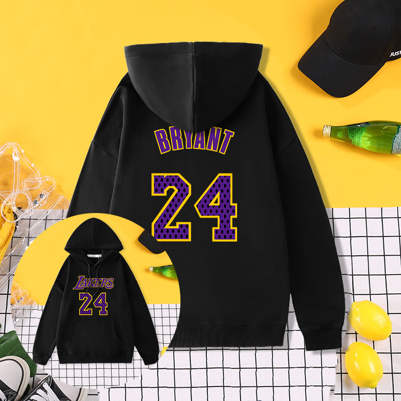 秋冬中性纯棉美式连帽篮球卫衣童