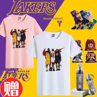 科比纪念t恤2022新款潮牌NBA詹姆斯乔纯丹棉半袖宽松篮球短袖男潮