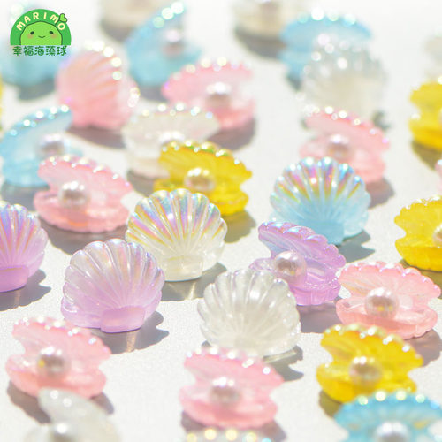 造景DIY配件树脂珍珠扇贝