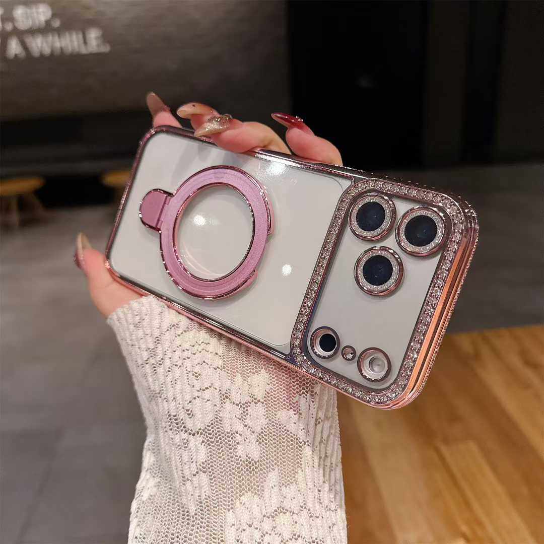 奢华水钻适用苹果17手机壳iPhone16promax新款15磁吸支架14plus镜头全包13硅胶防摔外壳12pm高级感女款11外壳,3C数码配件,手机保护套/壳,淘宝优惠券,粉丝福利购,淘宝优惠卷