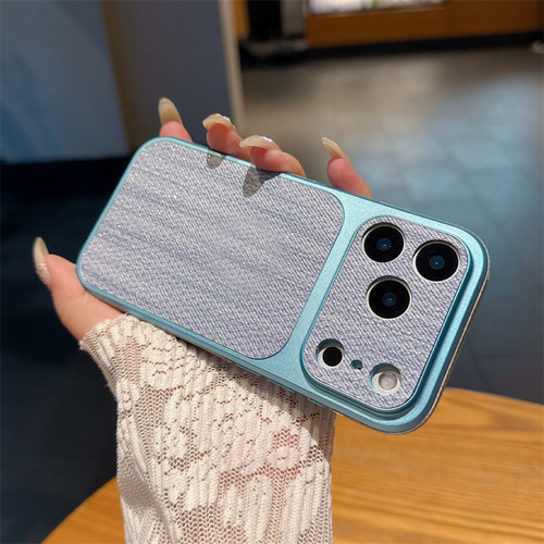 高颜值细闪布纹适用苹果17promax手机壳iPhone16新款秒变17带拍照按键15全包防摔14侧边防滑外壳13pm超火女款