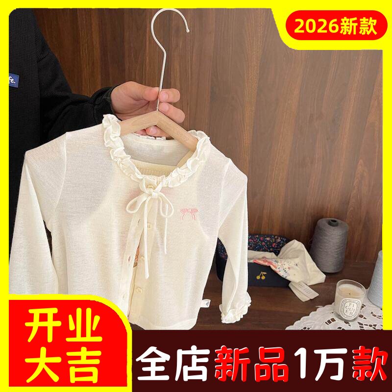 女宝宝薄款空调衫女婴儿夏季新款