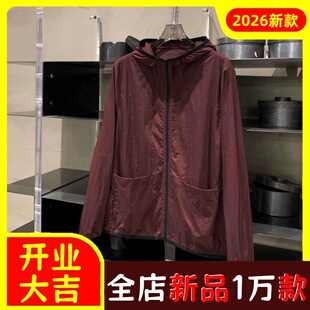 轻薄透气户外运动登山休闲连帽插兜衣外套女