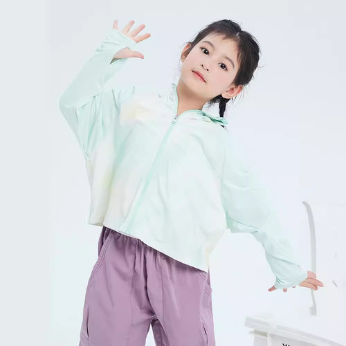 女童防晒衣夏季连帽儿童沙滩外套