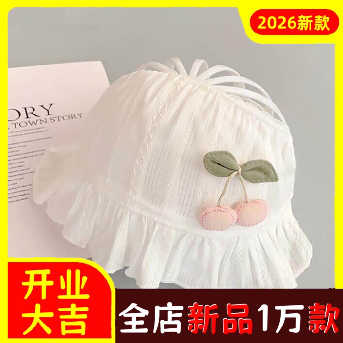 春夏季薄款婴儿帽子女宝宝公主花