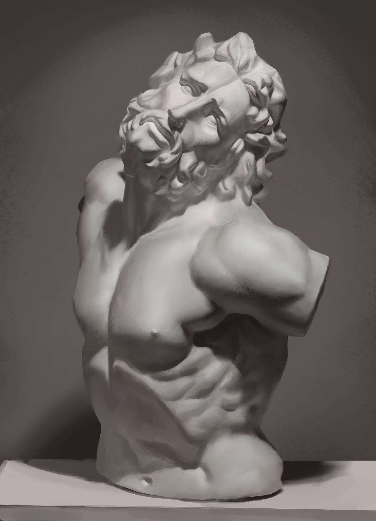 石膏头像拉奥孔h85cm素描美术生画室专用专业美术教具艺术雕塑