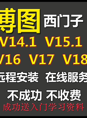 西门子博途博图软件V14V15 V16 V17 V18 V19 V20远程安装教程服务