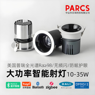 0-10V大功率智能射灯嵌入式防眩护眼无主灯剧院舞台DMX512调光