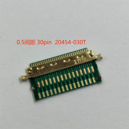EDP线端插头转接头 20454-30T 0.5间距 30P LVDS测试板 公座