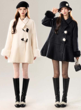 【有里布】芭蕾山茶花小个子冬季外套女高级氛围感QY0103