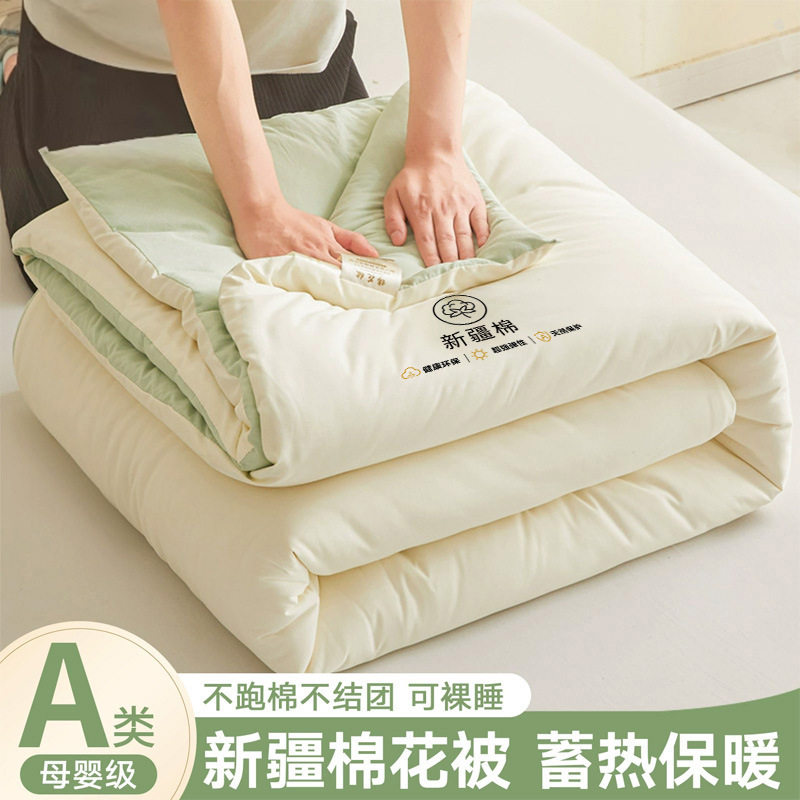 2026冬季新款新疆棉花被子被芯加厚保暖宿舍棉被春秋被四季通用,床上用品,化纤被,淘宝优惠券,粉丝福利购,淘宝优惠卷