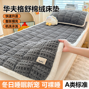 加厚牛奶绒床褥子床单秋冬毛绒床铺床垫遮盖物可机洗水洗垫子