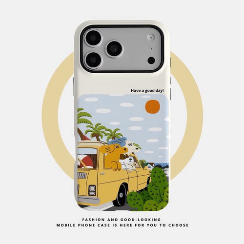 适用于苹果iPhone18ProMax手机壳17 16 15 Plus 14 13 12新款高档二合一菲林磁吸全包防摔保护套卡通goodday