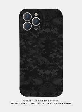 适用苹果华为黑色马赛克情侣手机壳iPhone17 1514pro max荣耀80X70/X90mate50nova9iqoo12新款oppoReno7/8
