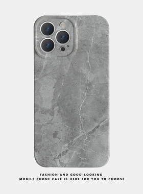 适用苹果oppo华为荣耀iphone17 15promax/14pro/nova10/p50/mate40/reno8/9新款情侣手机壳抽象灰色大理石纹