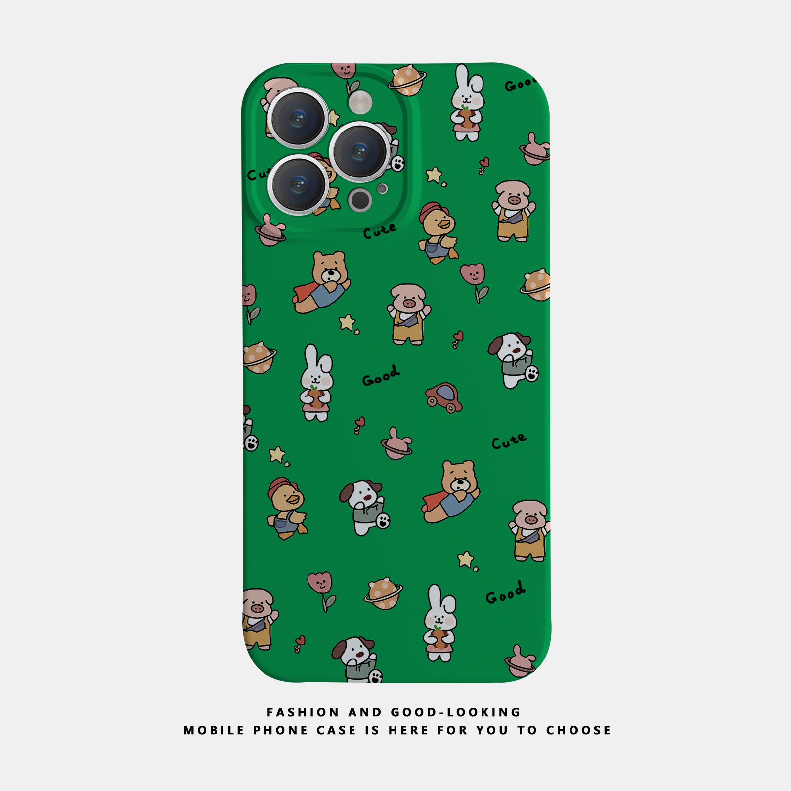 适用华为oppo苹果iqoo荣耀小米iphone17 16promax/15pro/14/13/12/mate70 60情侣手机壳plus卡通可爱满屏动物