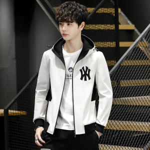 2021新品男潮流百搭春秋季连帽夹克青少年上衣4002-JK802-P58图片