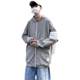 情侣四条杠防晒衣2021新款夏季韩版皮肤衣防晒服外套4002-176，男装夹克，星座1018